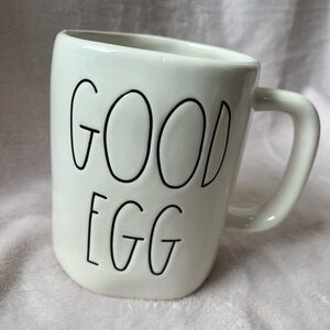Rae Dunn Good / Bad Egg Double Sided Easter Holiday Coffee Mug. NWT.